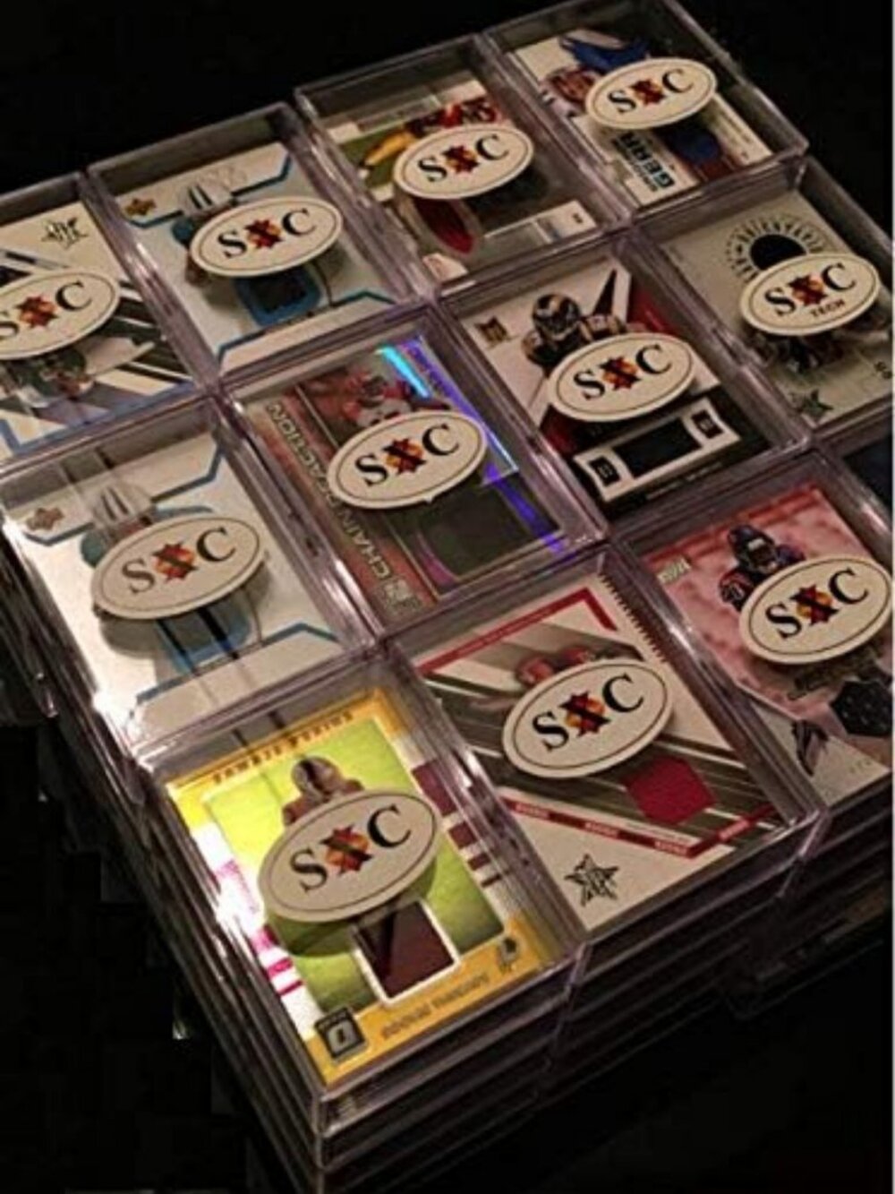 Lot of 10 NFL Football Trading Cards - Game-Used Relics & Autographs Included!